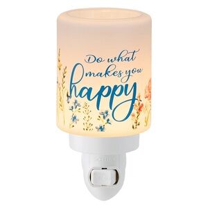Scentsy White and Blue Wall Plug-In Warmer